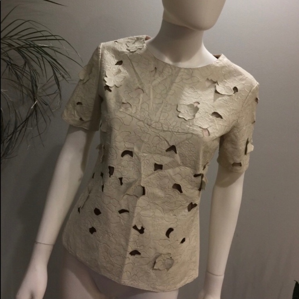 BCBG MaxAzria Leather Top